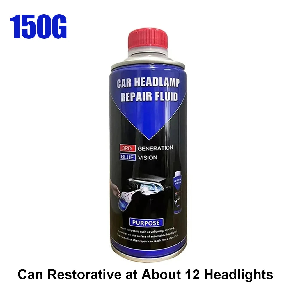 Car Headlight Restoration Kit – Professional Lens Repair Liquid Tool