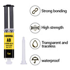 Epoxy Resin AB Glue – Waterproof Fast Setting Adhesive for Wood Metal Repair