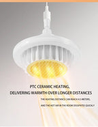 Electric Heater Ceiling Light – Remote Controlled Warm Air for Winter Home