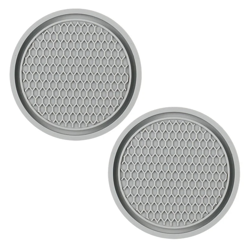 Bling Rhinestone Car Coasters – Anti-Slip Cup Holder Mats for Auto Interior