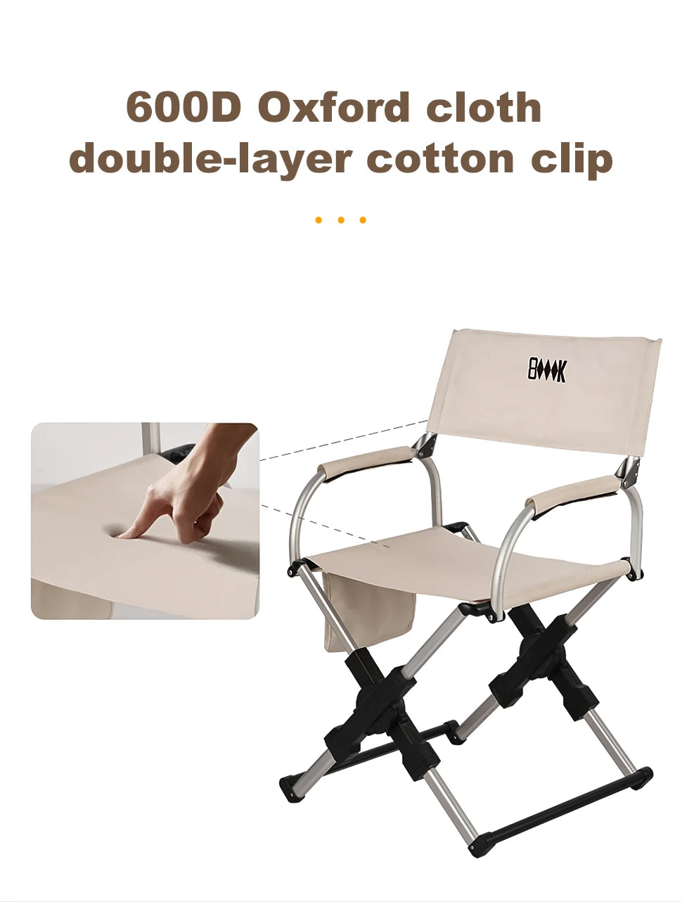 Foldable Director Chair – Aluminum Alloy for Camping Beach and Fishing
