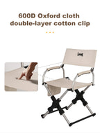 Foldable Director Chair – Aluminum Alloy for Camping Beach and Fishing