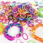 Elastic Loom Bands – Colorful DIY Jewelry Making Kit for Kids Crafts