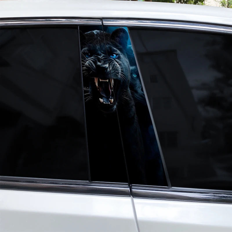 Lion Vinyl Car Decals – Waterproof B-Pillar Styling for Automotive Tuning