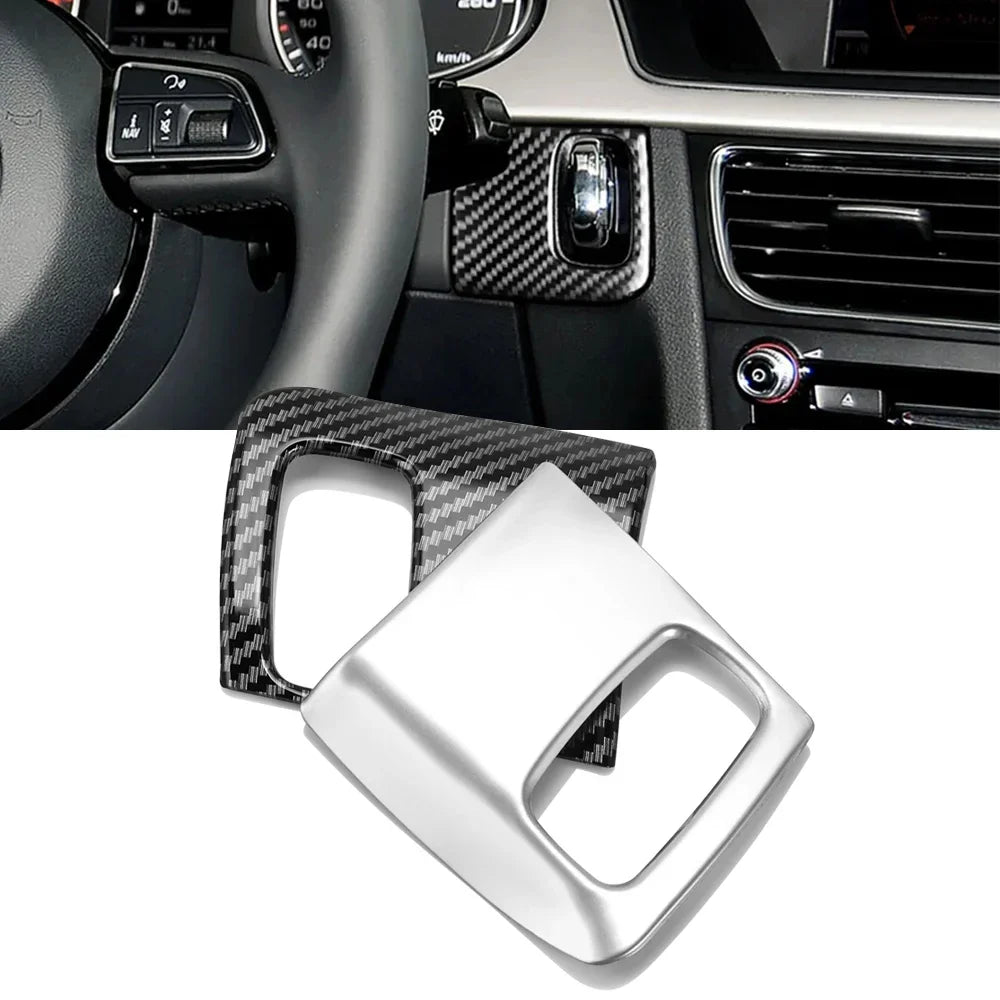 Carbon Fiber Keyhole Panel Trim – Interior Dashboard Decor for Audi A4 A5