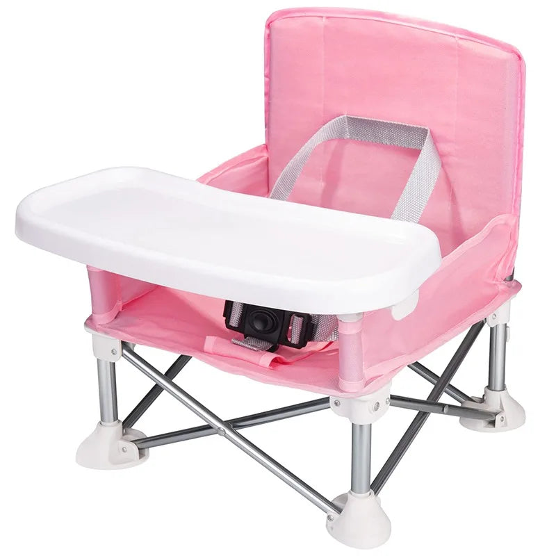Portable Baby Booster Seat – Folding Dining Chair for Travel and Outdoor Use