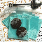 Self-Adhesive Bow-Knot Cookie Bags – 10x10cm Plastic Packaging for Parties
