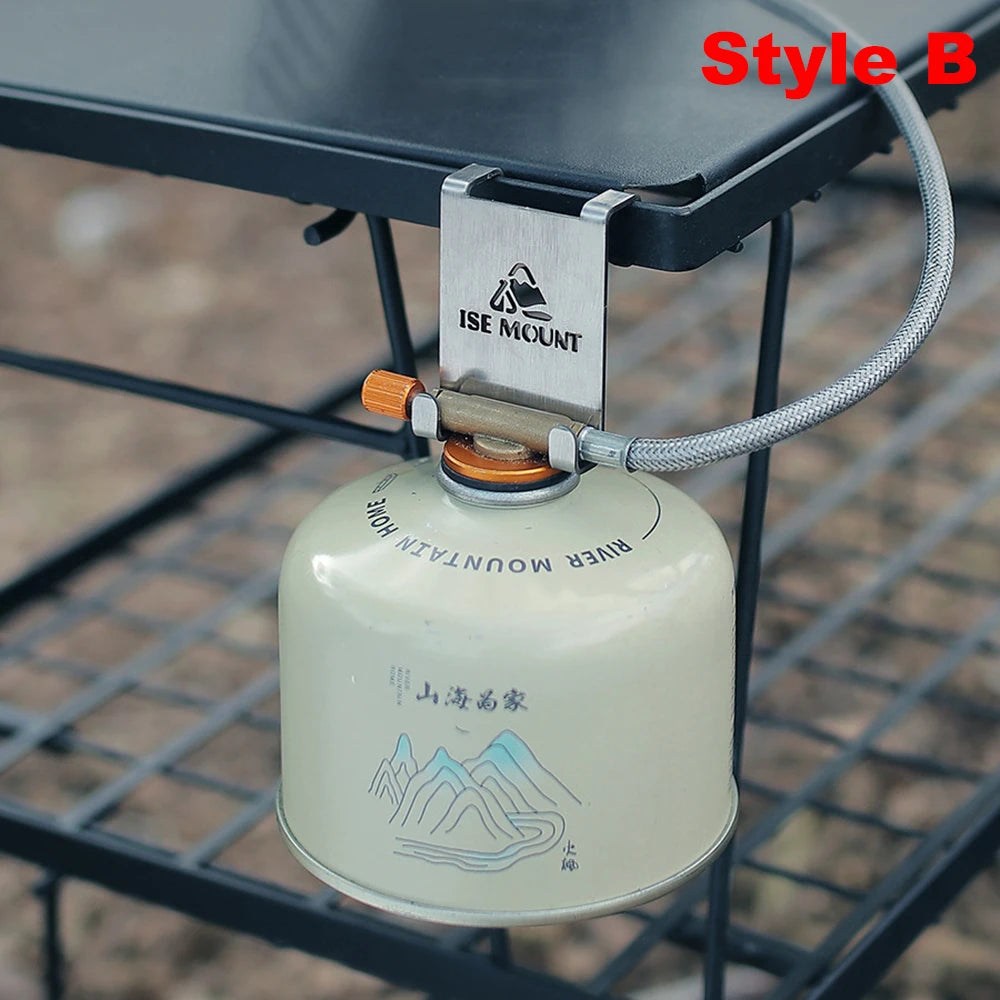 Stainless Steel Gas Tank Hook – Camping Table Hanger for Outdoor Stoves