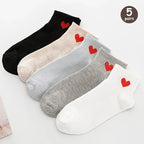Cartoon Teddy Bear Ankle Socks – Breathable Cotton Casual Footwear for Women