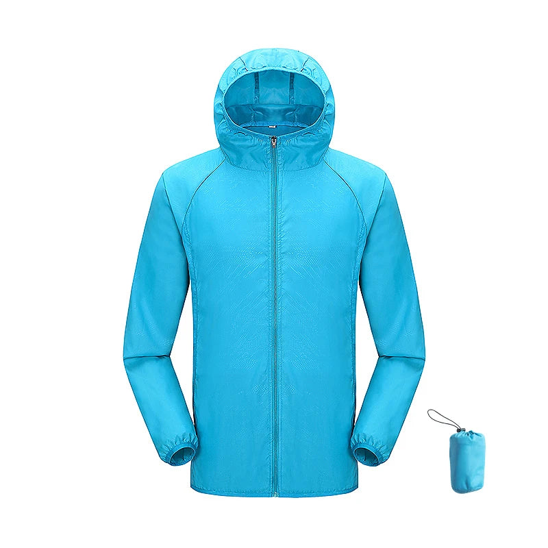 Waterproof Hiking Jacket – Unisex Quick Dry Windbreaker for Outdoor Trekking