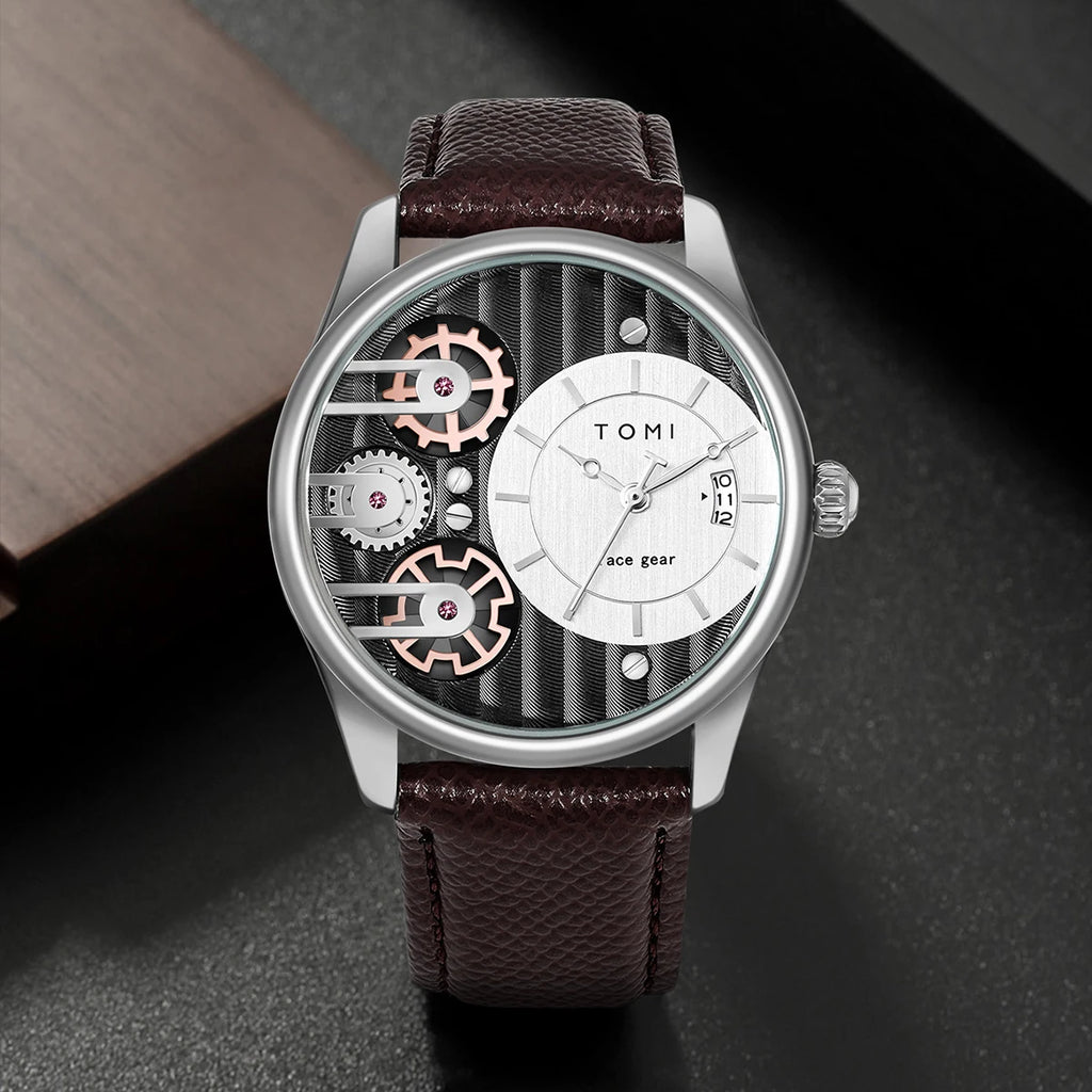 Quartz Men's Wristwatch – Luxury Minimalist Business Gift for Anniversaries