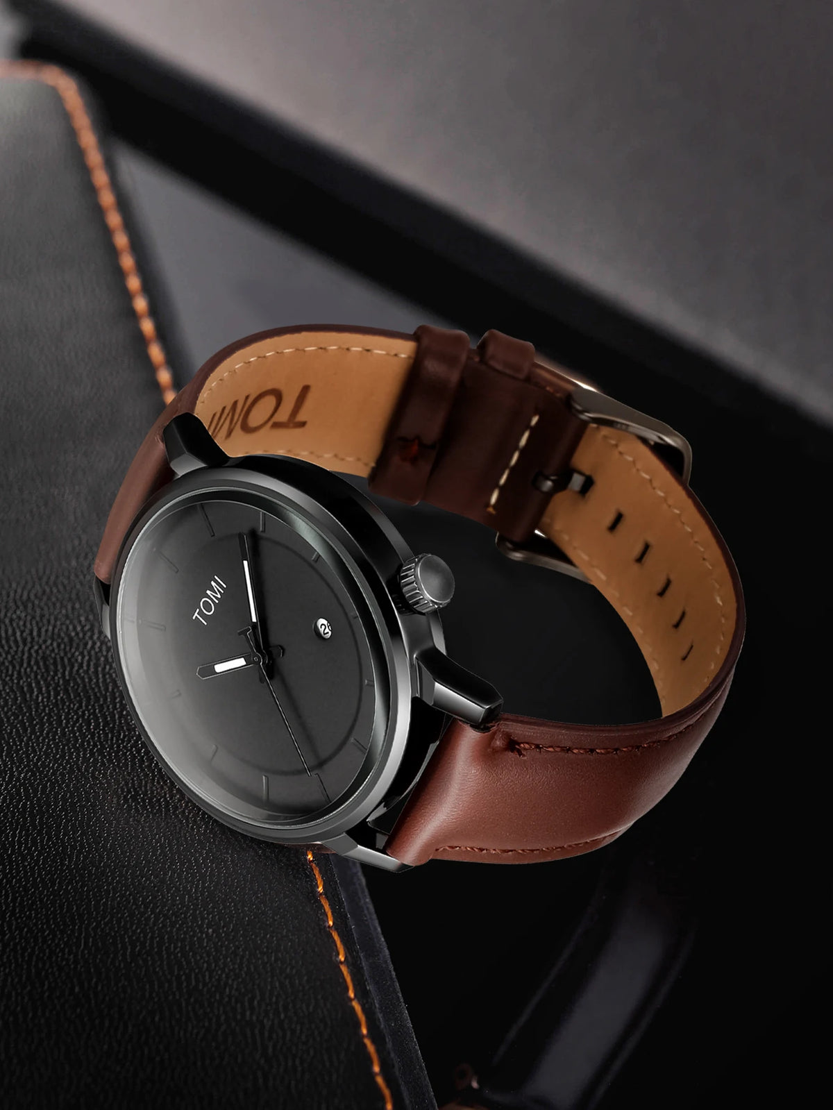 Luxury Quartz Watch and Glasses Set – Fashion Accessory Gift for Men