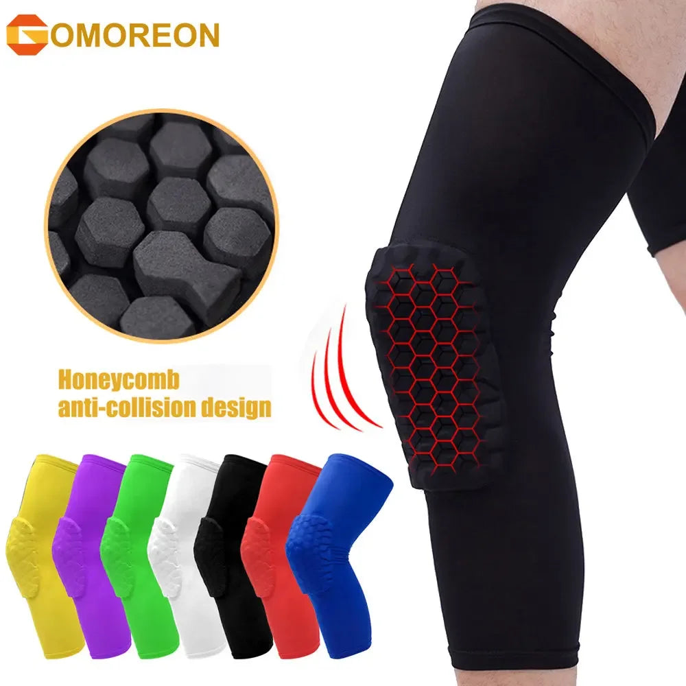 Honeycomb Compression Knee Pads – Protective Sleeve for Sports