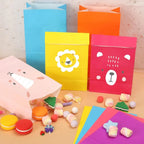 Paper Gift Bags – Small Colored Treat Sacks for Birthday Party Favors