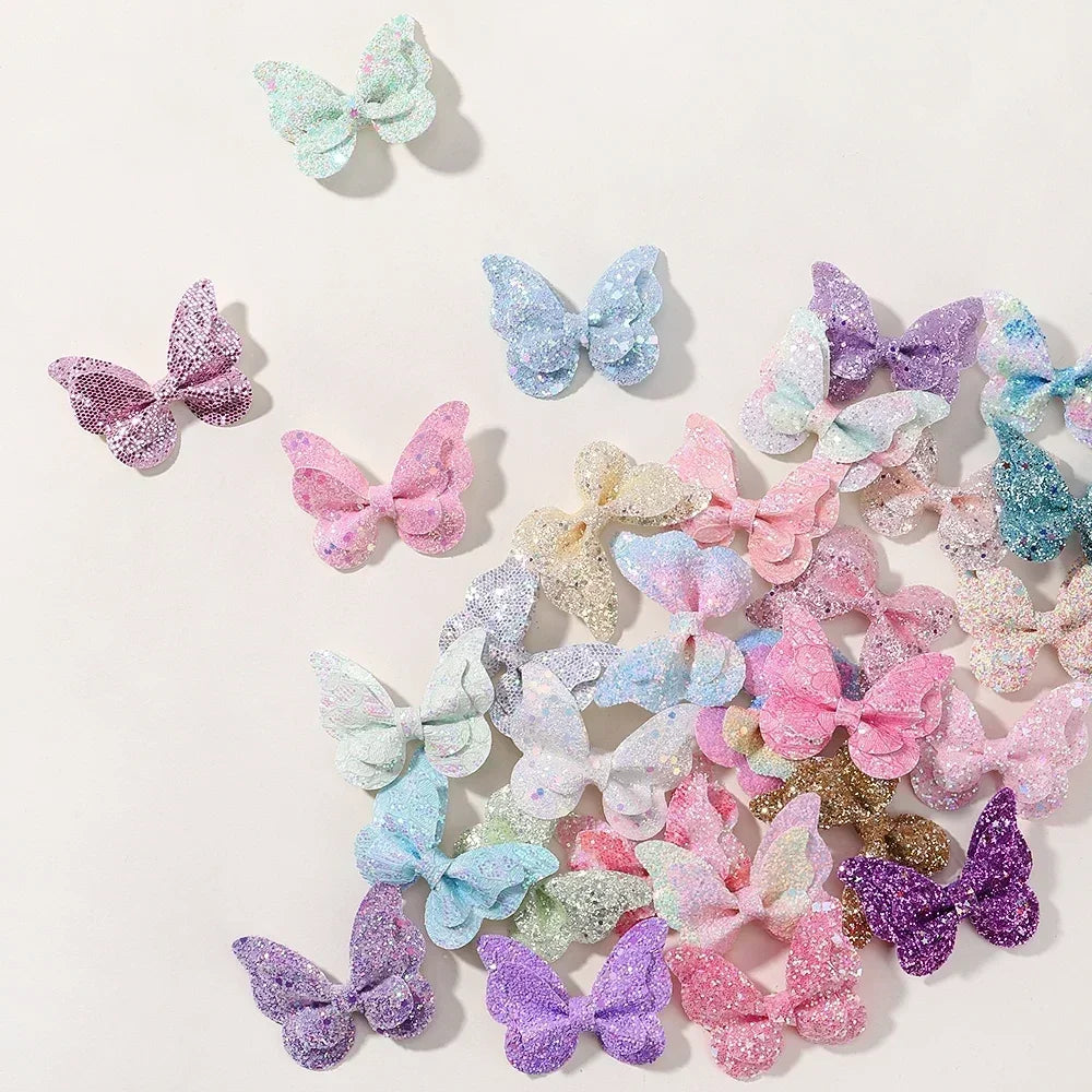 Sequined Butterfly Hair Clips – Cute Decorative Bows for Toddler Hairstyles