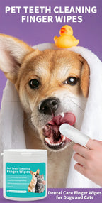 Disposable Finger Toothbrushes – Oral Cleaning Wipes for Dogs and Cats