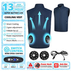 Air-Conditioned Cooling Vest – 13-Hour Fan System for High-Temperature Work