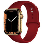 Silicone Apple Watch Sport Band – Adjustable Strap for Series 1-11 and Ultra