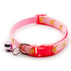 Adjustable Moon Star Dog Collar – Cute Bell Pet Necklace for Small Dogs and Cats