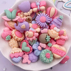 Kawaii Resin Food Flatbacks – Colorful Miniature Charms for DIY Craft Projects