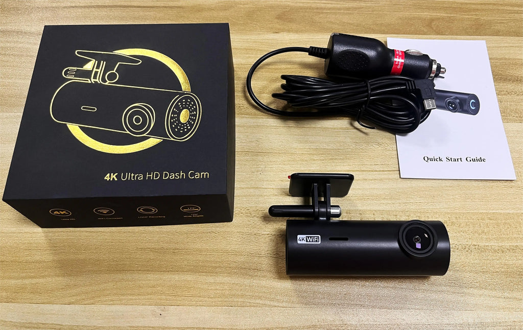4K WiFi Dash Cam – UHD Car Video Recorder for 24H Parking Surveillance
