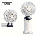 Portable Mini Handheld Fan – Rechargeable LED USB Cooler for Desk and Travel