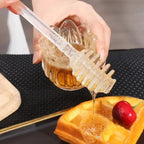 Glass Honey Dipper Stick – Drizzle Spoon for Kitchen Cooking and Tea Stirring