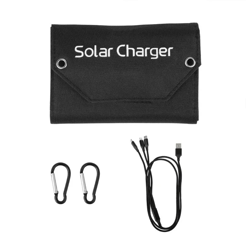 Foldable Solar Panel – 100W Portable USB Charger for Outdoor Camping