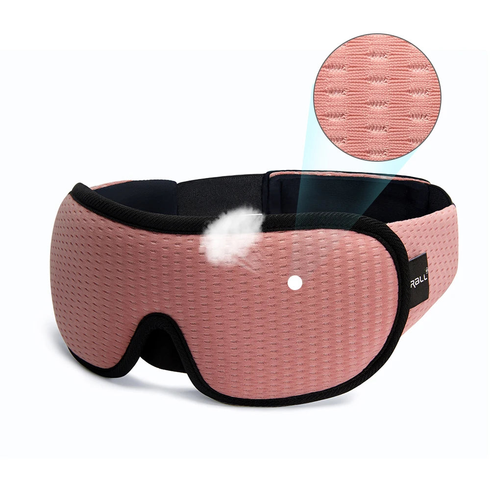 Memory Foam Sleep Mask – Ergonomic 3D Blindfold for Travel and Sleeping