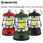Retro LED Tent Lantern – Portable Hanging Lamp for Outdoor Camping