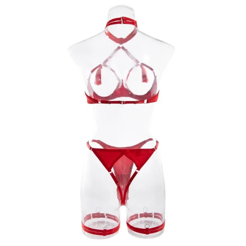 Tassel Lingerie Set – Cut Out Two Piece Set for Sexy Women's Underwear