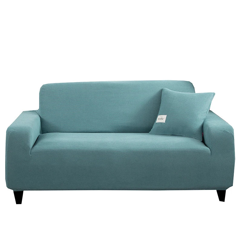 Jacquard Stretch Sofa Cover – Elastic Slipcover for L Shape and Standard Couches