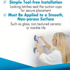 Suction Cup Grab Bar – Heavy Duty Safety Handle for Bathroom Shower Support
