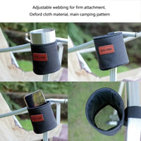 Portable Camping Chair Cup Tray – Clip-on Drink Holder for Outdoor Fishing