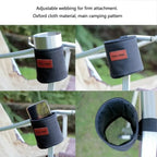 Portable Camping Chair Cup Tray – Clip-on Drink Holder for Outdoor Fishing