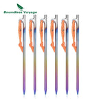 Titanium Camping Tent Stakes – Heavy Duty Metal Pegs for Outdoor Hiking