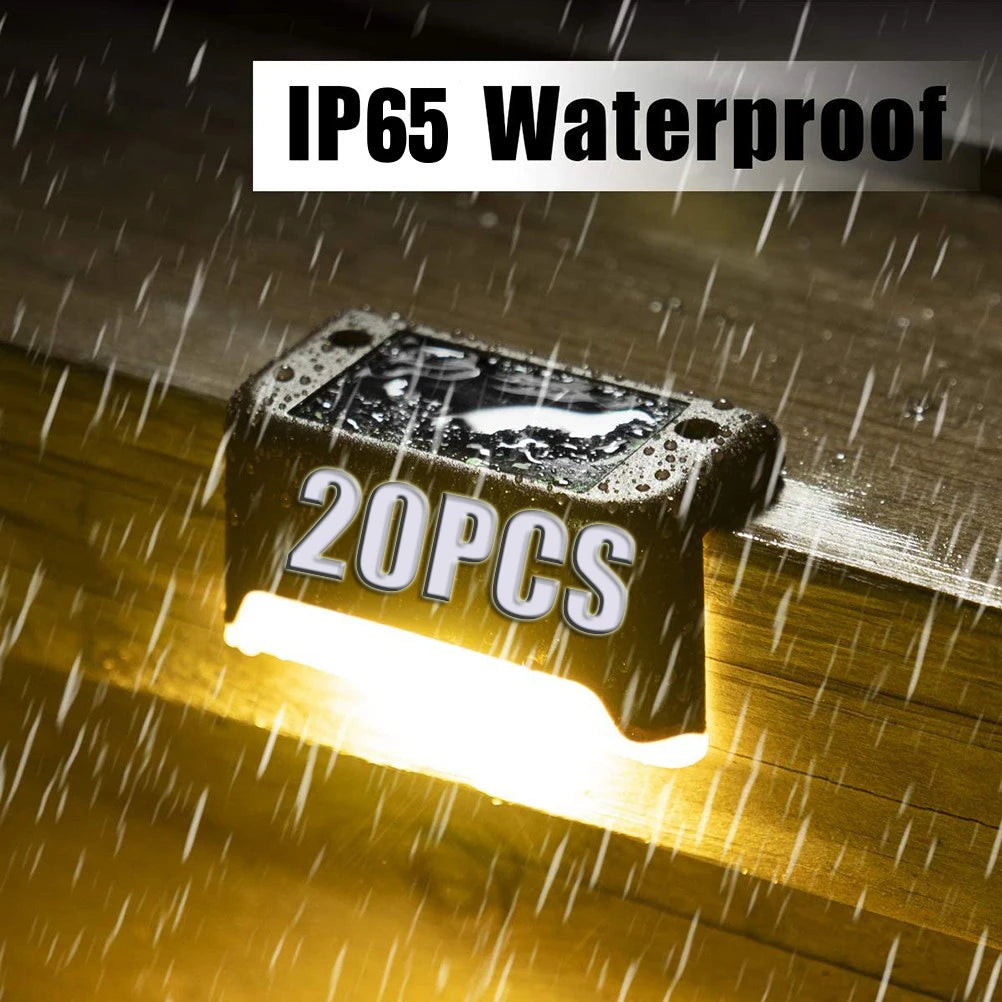 Waterproof Solar LED Step Lights – Outdoor Stair Lighting for Garden Patio