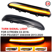 Dynamic LED Side Mirror Turn Signals – Sequential Indicators for Peugeot Citroen