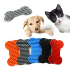 Silicone Slow Feeder Mat – Anti-Choking Pet Licking Bowl for Bath and Grooming
