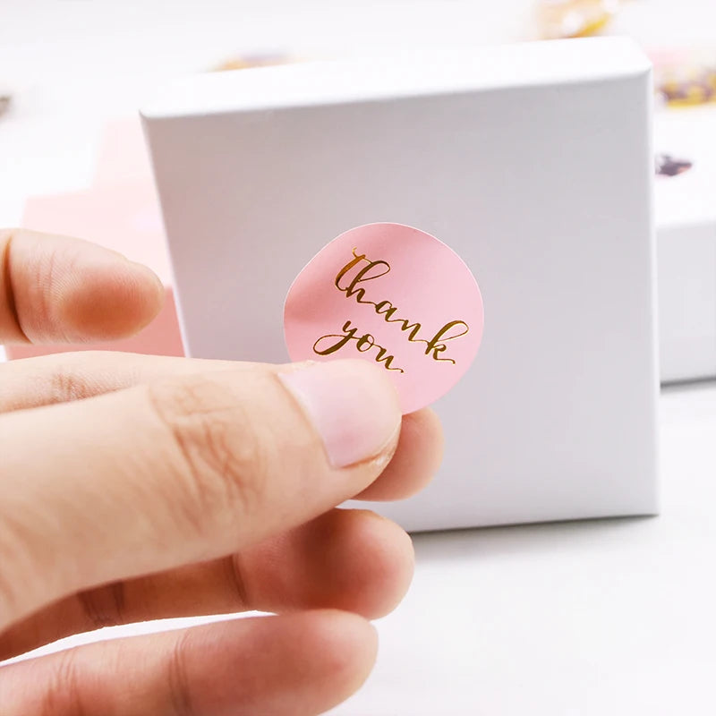 Decorative Thank You Sealing Stickers for Party Gift Labels and Scrapbooking