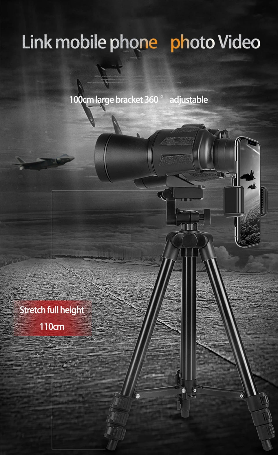 HD Zoom Binoculars – 20x50 BAK4 Prism Professional Telescope for Outdoor
