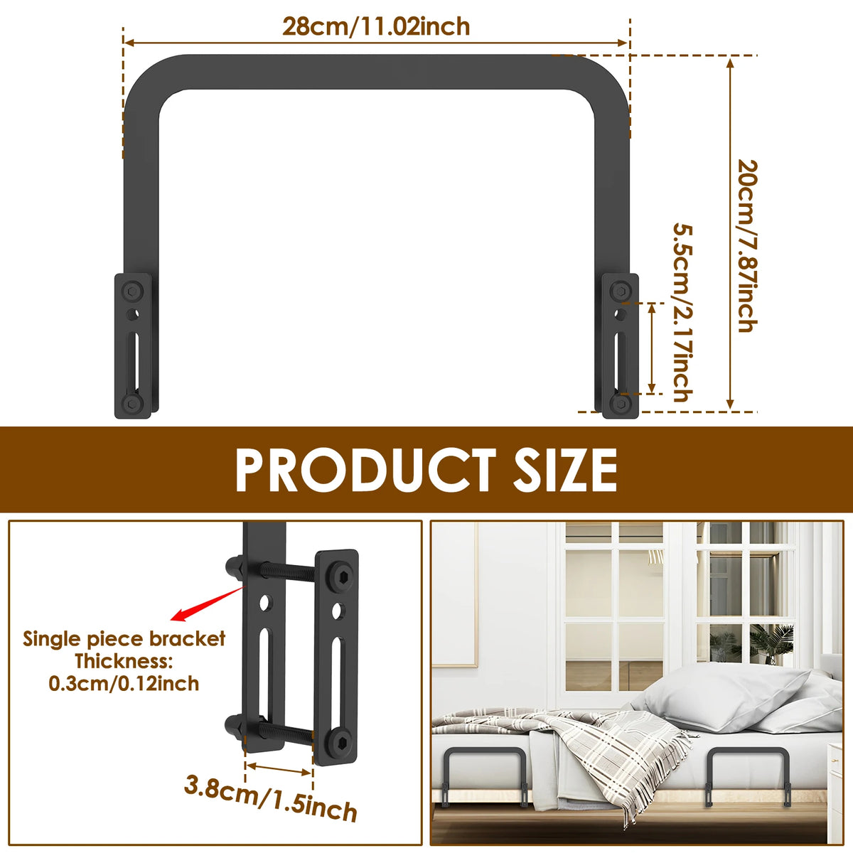 Metal Mattress Retainer Bars – Adjustable Non-Slip Gaskets for Bed Stability