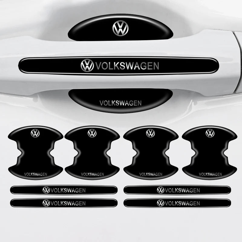 TPU Car Door Handle Protectors – Anti-Scratch Trim for Volkswagen Vehicles
