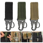Tactical Nylon Webbing Carabiner – Heavy Duty Keychain for Outdoor Camping