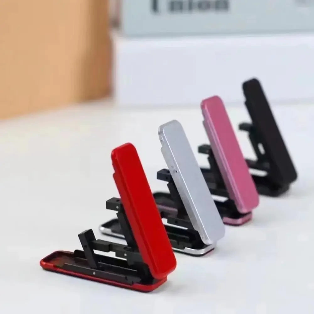 Aluminum Foldable Phone Stand – Adjustable Desktop Mount for Mobile Devices