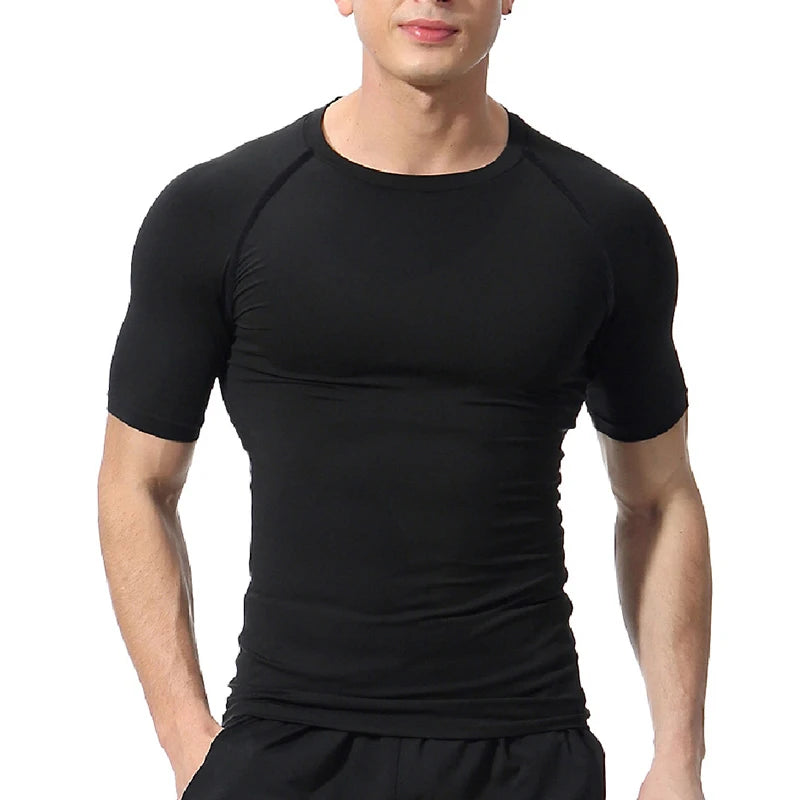 Compression Slimming Vest – Body Shaper T-Shirt for Men Gym Fitness