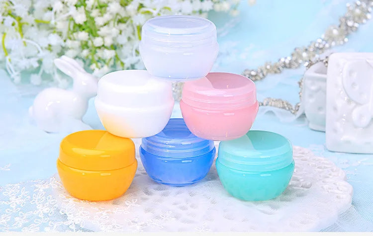 Mushroom Shape Cosmetic Jars – Refillable Travel Containers for Skincare
