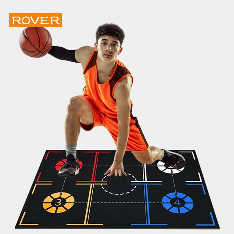 Non-Slip Basketball Training Mat – Soundproof Drill Pad for Indoor Dribbling