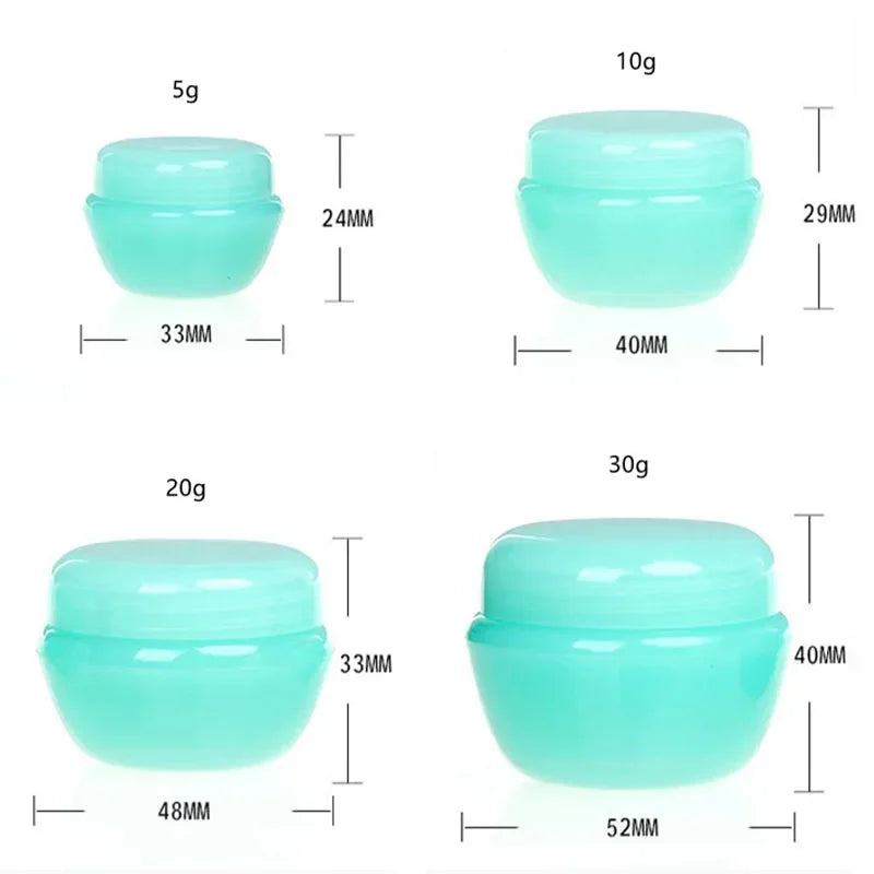 Mushroom Shape Cosmetic Jars – Refillable Travel Containers for Skincare