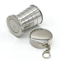 Stainless Steel Telescopic Cup – Portable Folding Drinkware for Camping